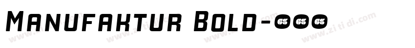 Manufaktur Bold字体转换